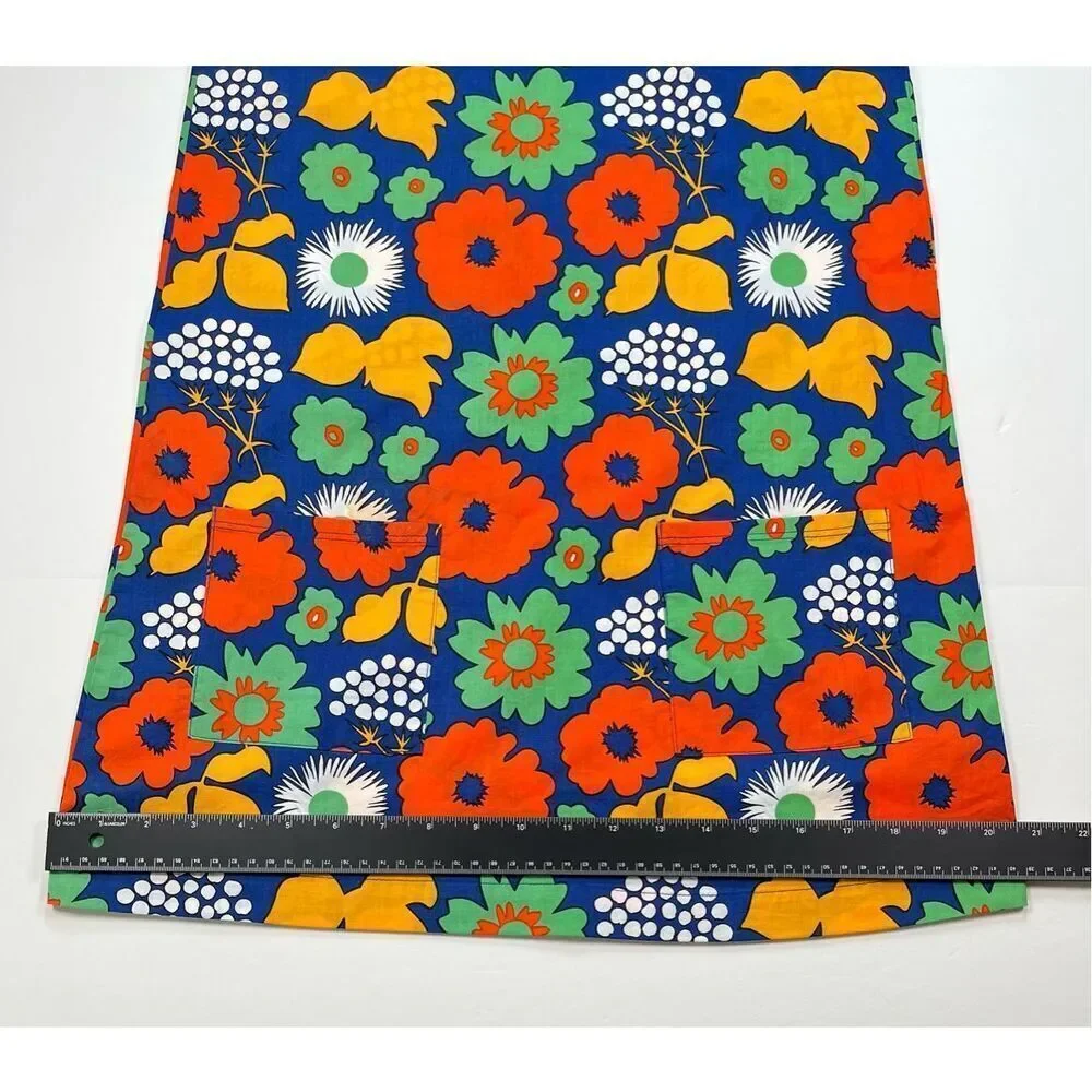 NEW Marimekko x Target Girls Bold Cap Sleeve Hippie Era Floral Dress Size Large - Picture 8 of 9